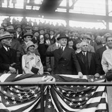 2012opeingdaycoolidge10-president-calvin-coolidge-1872-33- April 22, 1924 pitched the Senators to a 6-5 win over the Yankees