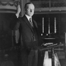 President Coolidge Making His Speech of Acceptance
