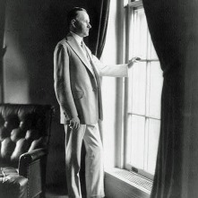 Calvin-Coolidge-full-length-portrait-standing-at-window-facing...-painting-artwork-print