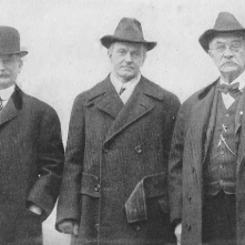 The Honorable John C. Hammond, President Calvin Coolidge and Judge Henry P. Field, attending a reunion of Amherst alumni.
