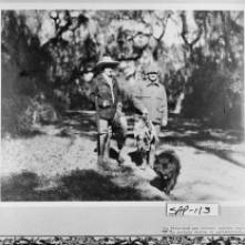 President Coolidge and Colonel Latrobe, unsuccessful at quail, do shoot a few pheasants during the hunt, Sapelo Island.