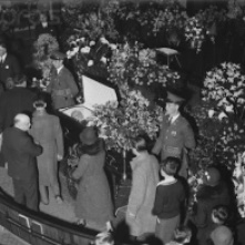 Viewing of Calvin Coolidge, Edwards Congregational Church, Northampton, MA, morning of January 7, 1933.