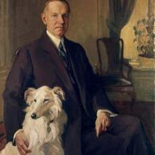 Portrait of Coolidge with Rob Roy by DeWitt M. Lockman, 1931. Commissioned for the New York Historical Society.
