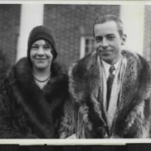 The President's oldest son, John, and Florence Trumbull during their engagement, 1928.
