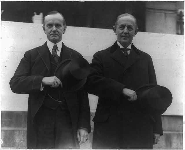 Governor Coolidge with Police Commissioner Edwin U. Curtis