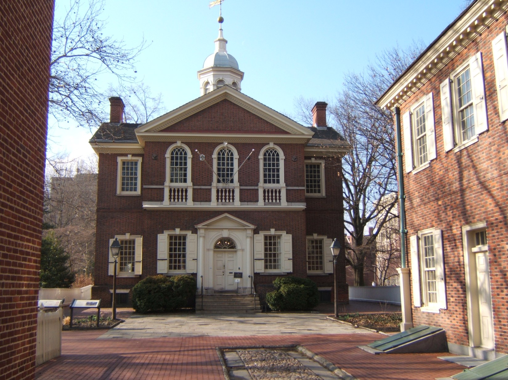 Carpenter's Hall, where the first Continental Congress met, September 25, 1774. President Coolidge commemorated the 150th anniversary of that meeting here in 1924. 