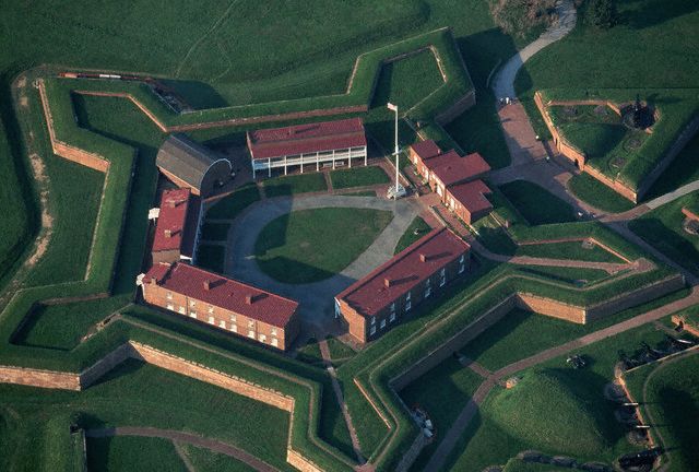 12. Fort McHenry National Military Park, established March 3, 1925. It was on this day, September 13, in 1814, that Americans successfully held off the British through the night and inspired Francis Scott Key to write what would become our National Anthem. Courtesy of Paul A. Souders/Corbis. 