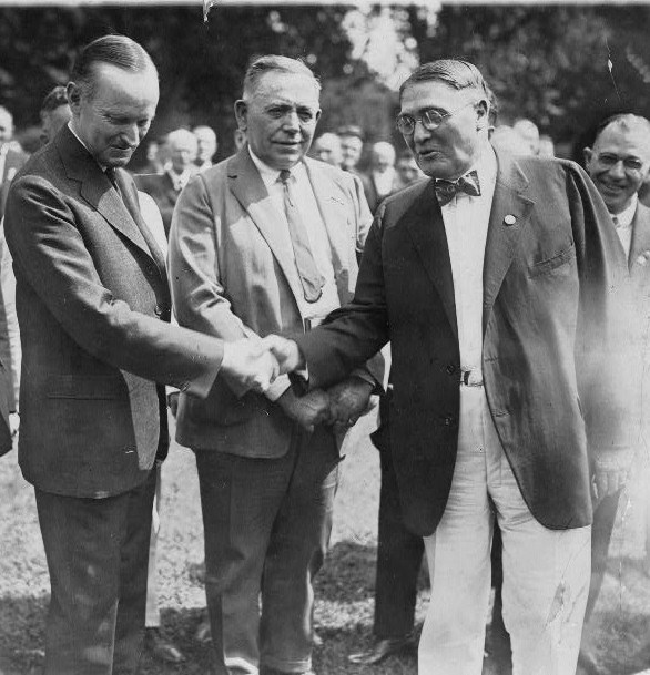 President Coolidge receiving labor leaders at the White House, September 1, 1924. 