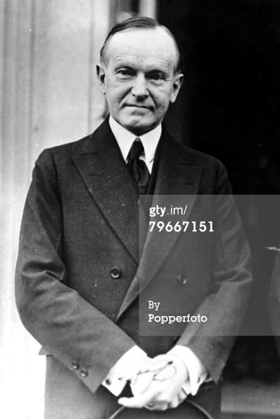 Former President Coolidge, January 1932. Courtesy of Getty Images. 