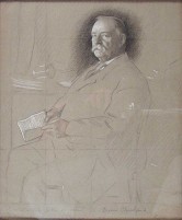 Grover Cleveland preliminary etching, 1906.