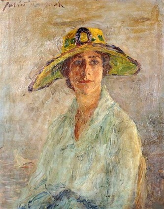 Lady Wearing a Yellow Hat