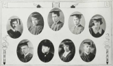 Graduating Class (1924): Top-John Washington, Theodore Spaulding, David Moss, Alfred E. Smith, Elizabeth Moore; Bottom-Howard Kennedy, Joseph Hoffman, Sadie Hill, Charles Jenkins