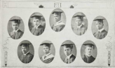 Graduating Class (1924): Top-Elbert Beard, Benjamin Smith, William Williams, Louis Lucas, Abraham Fisher; Bottom-John Jackson, George Parker, James Pinn, Leon Wormley