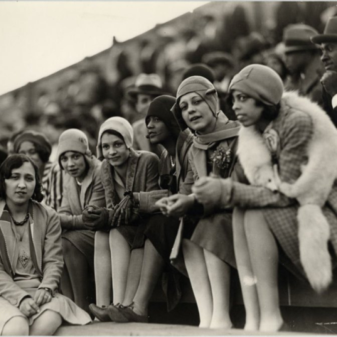 Howard University students at Griffith Stadium.