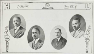 Medical School Graduates (1924): Seth Stewart, Elias Thompson, Joseph Trigg, Jayfus Ward