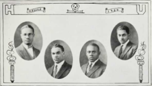 Medical School Graduates (1924): George Allen, David Anthony, William Baucum, James Canaday.