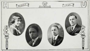 Medical School Graduates (1924): Ora Fisher, Rudolph Fisher, Joseph Andrews, Max Freydberg