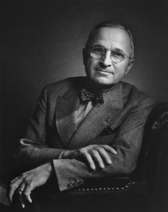 Harry Truman in 1948. Photo credit: Yousuf Karsh