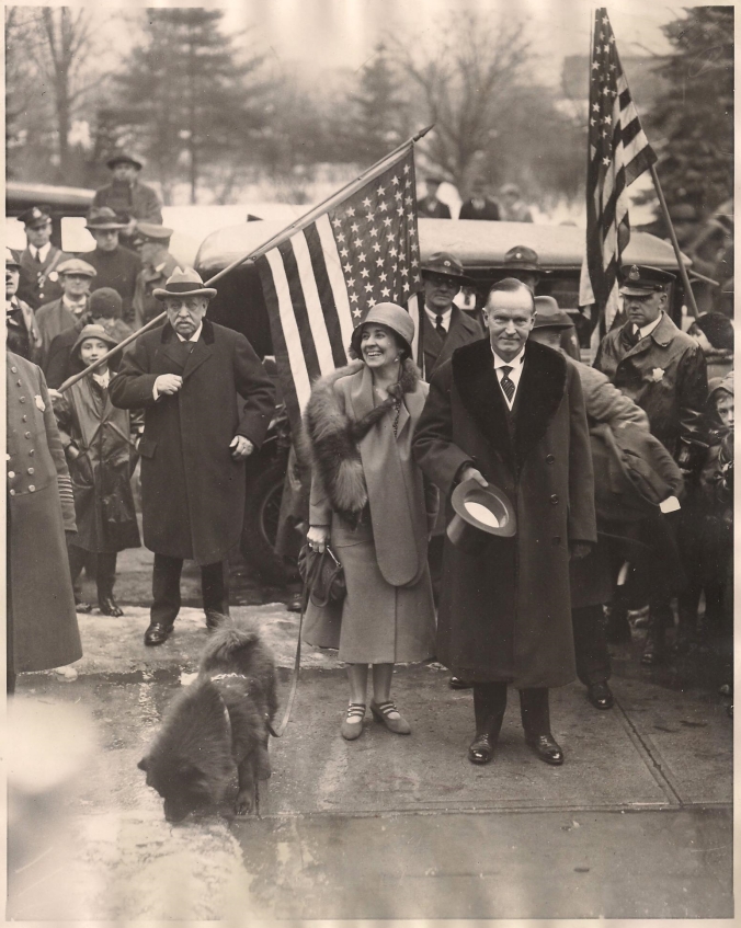 Grace and Calvin Step off Train in Northampton 3-5-1929 001