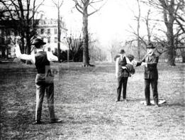 Coolidge playing with his boys, John & Cal Jr.Photo credit: AP.