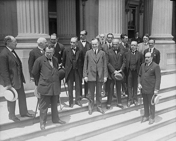 Calvin Coolidge Entertaining Delegates