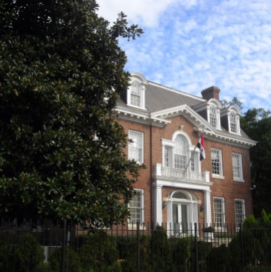 The former home of Chief Justice Taft, 2215 Wyoming Avenue NW, Washington. Now the Syrian embassy.