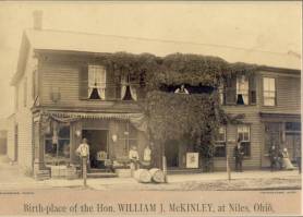 The McKinley birthplace functioning as a store.