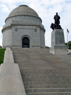 Looking up the stairs toward the McKinley Memorial, Canton.