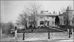 The Taft home, Cincinnati, Ohio, 1870s. The house is currently restored to that era.