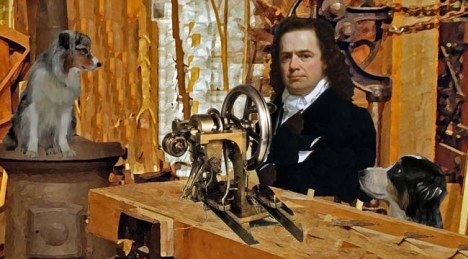 Elias Howe revolutionized the manufacture of clothes with the invention that saved millions the hours of slow, painstaking hand-work with thread and needle. Photo credit: doggedlyyours.com