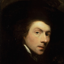 Gilbert Stuart, self portrait from 1778, perhaps the most prolific of painters from the American founding, completing portraits not only of six Presidents but hundreds of others, better and lesser known figures contemporary with them.