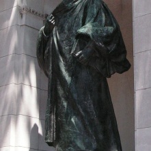 Unitarian preacher, William Ellery Channing, depicted at the Boston Public Garden.
